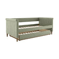 Elegante slaapbank met opberglade en moderne stoffering