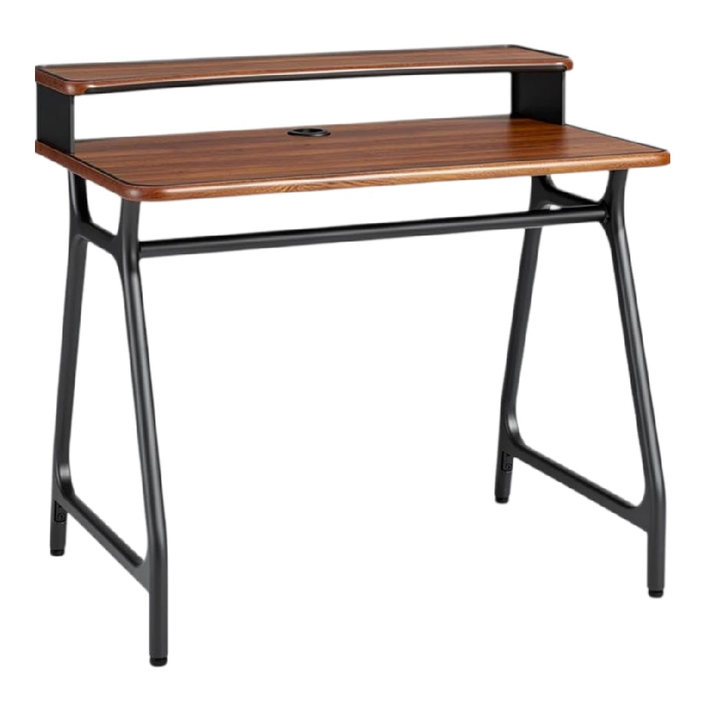Moderne Bureau met Houten Bovenblad en Stalen Onderstel